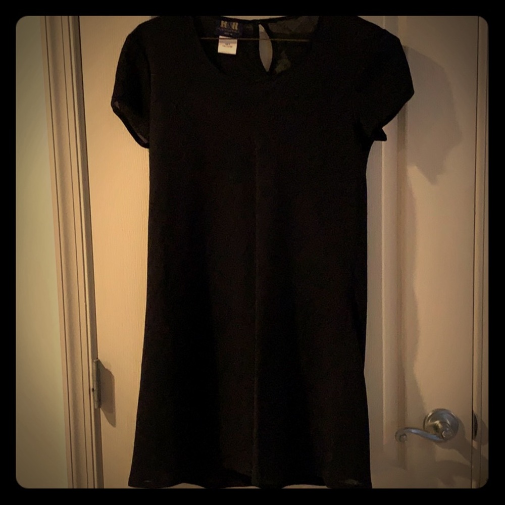 2 piece black cocktail dress.